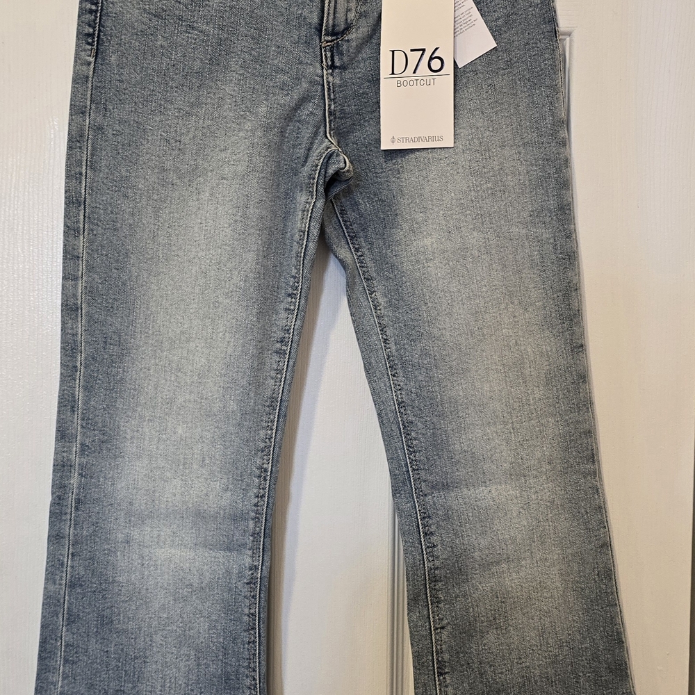 Stradivarius Light Blue Bootcut Jeans